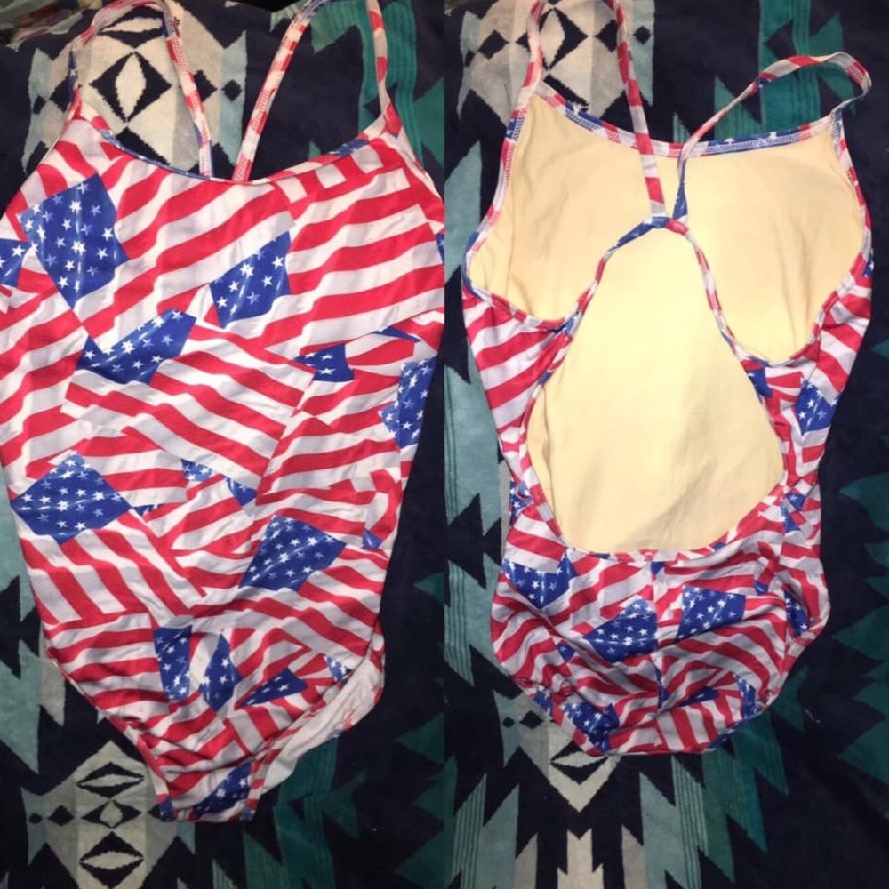 USA one piece swimsuit